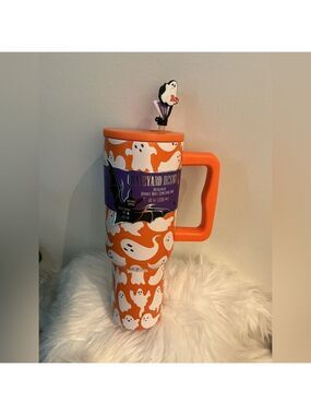 Graveyard Designs 40 ounce stainless steel hot cold tumbler